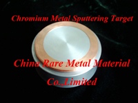 Chromium sputtering target with Copper circle