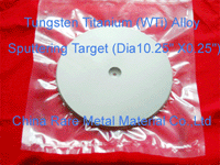 Tungsten titanium alloy sputtering target