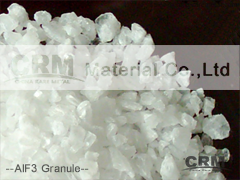 Aluminum fluoride granule