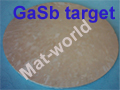 Gllium antimonide sputtering target